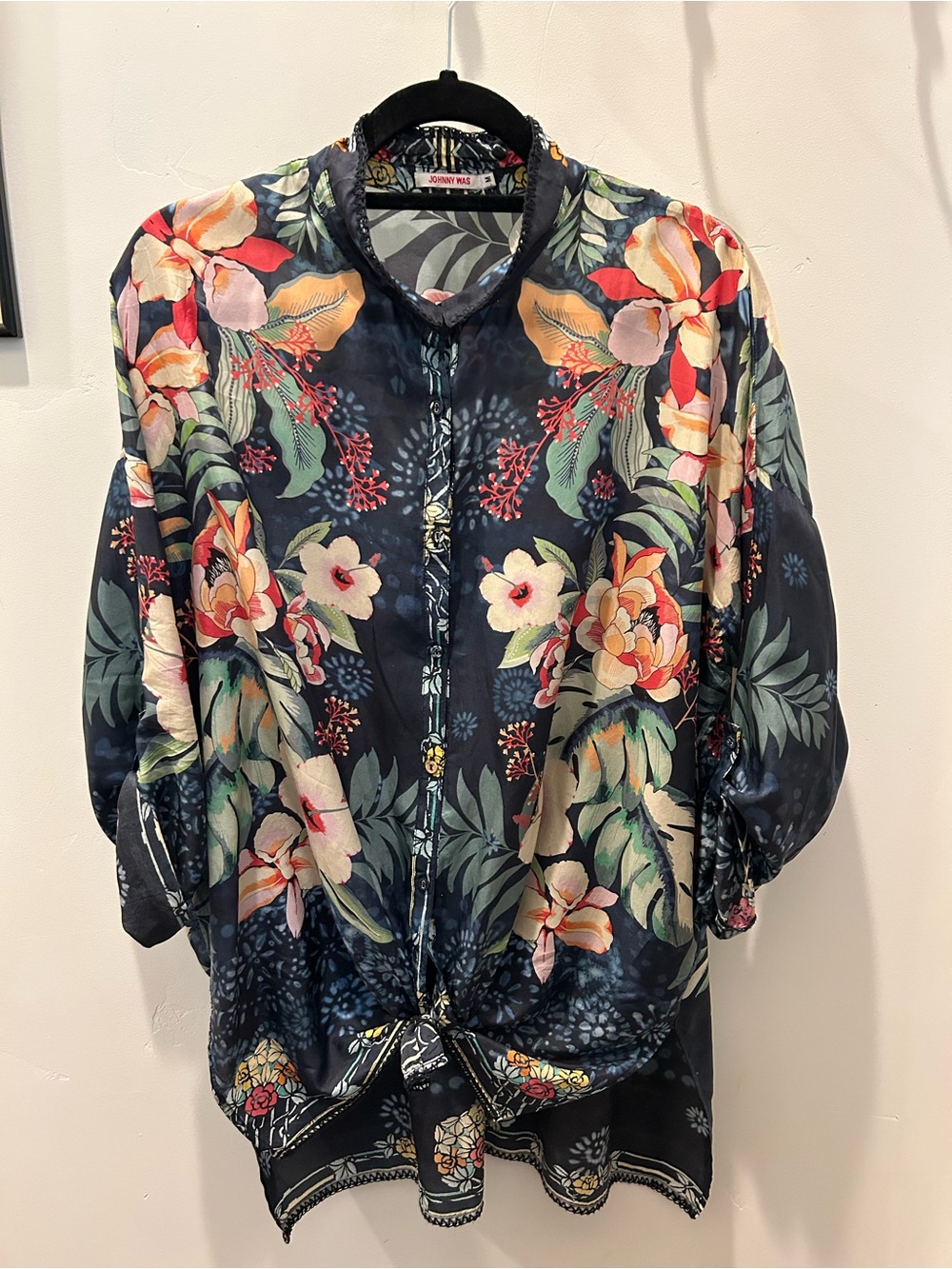 Johnny Was Floral Satin Women’s Multicolor